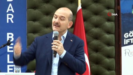 İçişleri Bakanı Süleyman Soylu, Karadenizlilerle sahurda buluştu