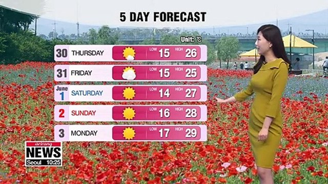 Chilly start, warm afternoon 052919