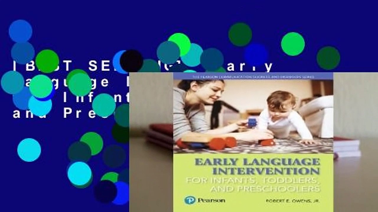 [BEST SELLING]  Early Language Intervention for Infants, Toddlers, and Preschoolers