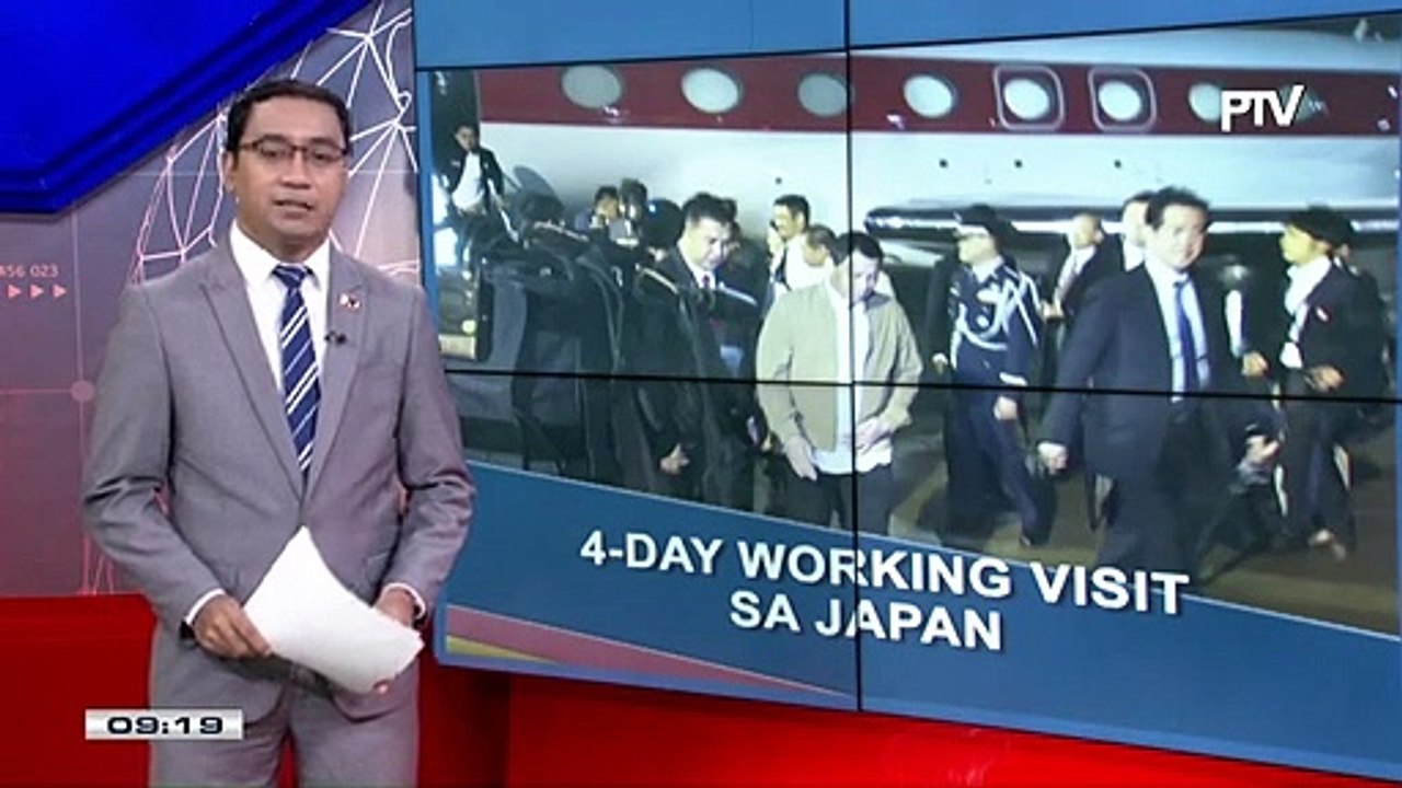 Pres. #Duterte, dumating na sa Japan para sa 4-day working visit