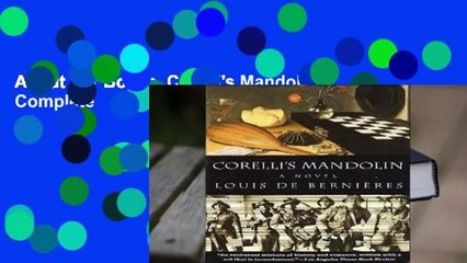 About For Books  Corelli's Mandolin Complete