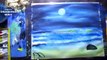 moonlight in a beautiful night _ watercolour painting for beginners _ step by step ( 387 )