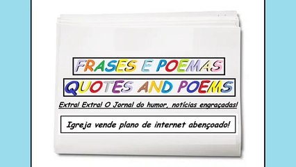 Notícias engraçadas: Igreja vende plano de internet abençoado! [Frases e Poemas]