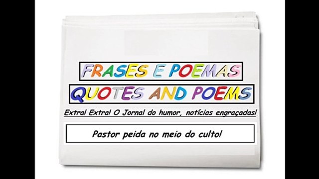 Notícias engraçadas: Pastor peida no meio do culto! [Frases e Poemas]