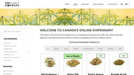 Top Shelf Express: Premier Online Dispensary in Canada