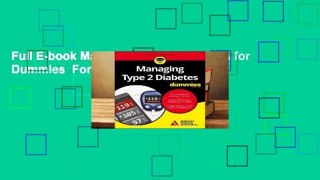 Full E-book Managing Type 2 Diabetes for Dummies  For Free