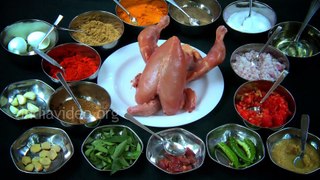Stuffed Chicken Fry - Recipe and preparation of a Malabar Cuisine India Video