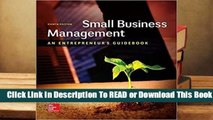 [Read] Small Business Management: An Entrepreneur's Guidebook  For Online