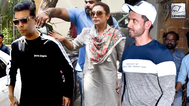 Rani Mukerji, Karan Johar, Hrithik Roshan Visit Ajay Devgn To Pay Condolences
