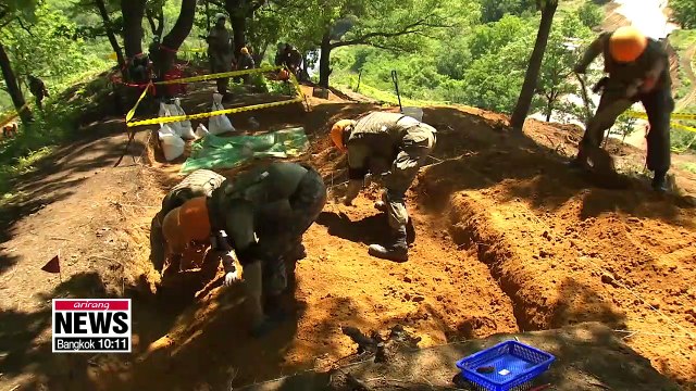Excavation of Arrowhead Ridge battle site unveiled for first time