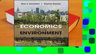 Full E-book Economics and the Environment  For Online