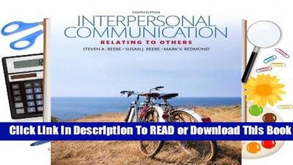 Full E-book Interpersonal Communication  For Kindle