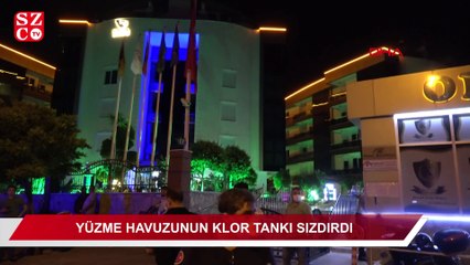 Yüzme havuzunun klor tankı sızdırdı, yüz kişi zehirlendi