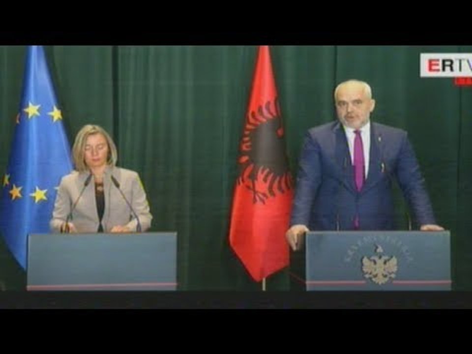 LIVE/ Federica Mogherini takim me kryeministrin  Edi rama