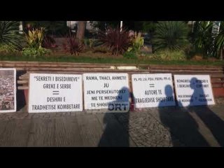 Vuçiç pritet me protesta në Tiranë, policia shoqëron disa persona