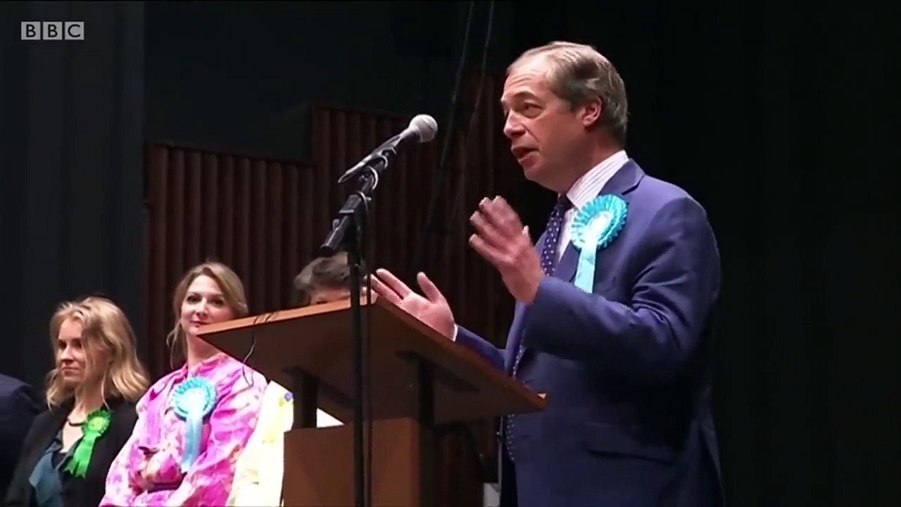 European Elections- Nigel Farage 'There's massive message here' - BBC News