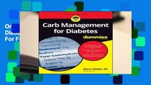 Online Managing Carbs with Diabetes for Dummies  For Full