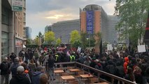Miles de personas se manifiestan contra el fascismo en Bruselas