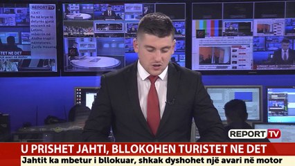 Report TV -U prishet jahti, tre turistët austriakë bllokohen në detin e Durrësit