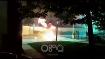 RTV Ora - Ndodh në protestën e opozitës, molotov nga toka, fishekzjarre nga ajri