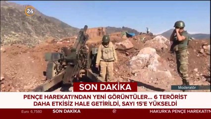 Pençe harekatında yeni görüntüler