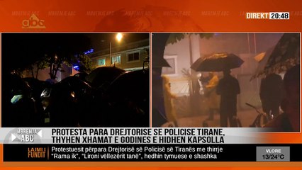 Hidhet molotov tek Drejtoria e Policise se Tiranes