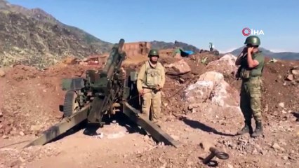 Pençe Harekatı'nda kara destek vasıtaları teröristleri vuruyor