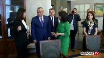 Report TV - Lobimi për negociatat/ Ruçi, Balla e Rudina Hajdari takime me zyrtarët në Holandë