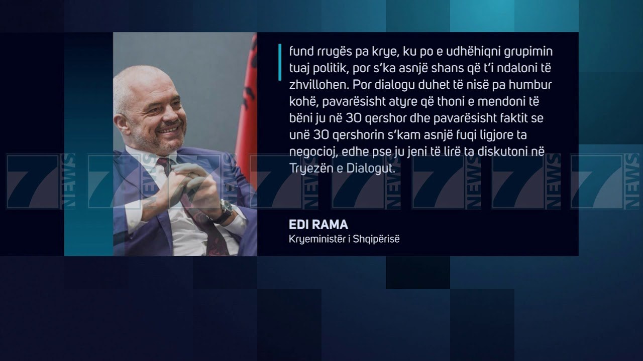RAMA LETER PUBLIKE BASHES, «TE ULEMI NE DIALOG PA KUSHTE» - News, Lajme - Kanali 7