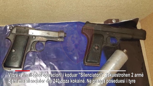 RTV Ora - Vlorë, kokainë dhe armë me silenciator, pranga 23-vjeçarit