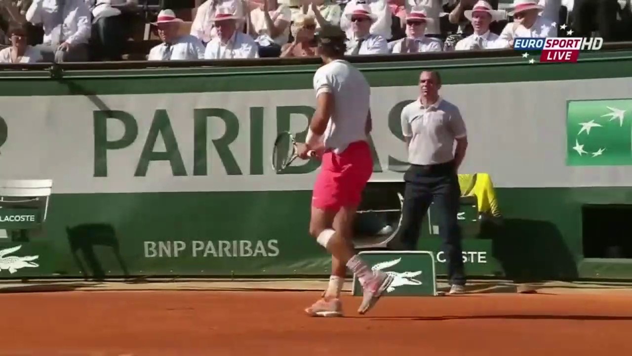 Rafael Nadal  God Mode Points, Big shot and hot shot on Clay