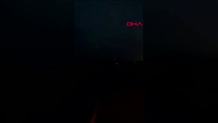 DHA DIŞ - Kansas'ta düşen yıldırımı görüntüledi