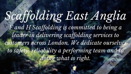 Scaffolding Services East Anglia