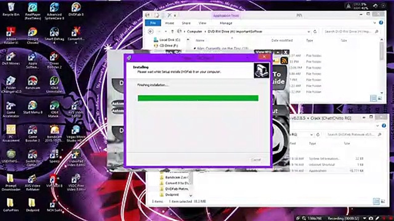 DVDFab Platinum V8.0.8.5 Installing & Crack Video ~ 2015 ~ 720p ~ W8