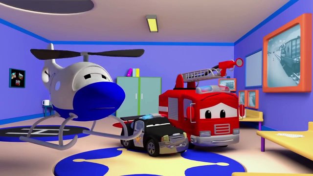 La Super Patrouille - Le toboggan à eau - La Ville des Voitures Dessin animé pour enfants