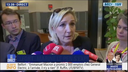 Emmanuel Macron "ferait mieux de se méfier.", selon Marine Le Pen