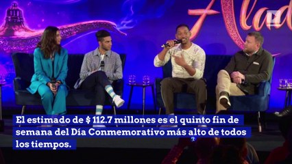Aladdin gana unos impresionante $113 millones durante el fin de semana