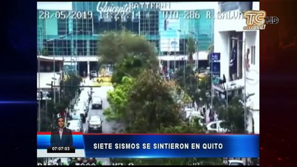 Se registró siete sismos en Quito
