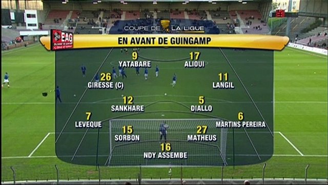 J28 EA Guingamp (EAG) - Evian TG FC (ETG) Le réé du match (1 16 de finale) - 2013 2014