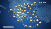 Η πρόγνωση του καιρού για την Πέμπτη 30-5-2019