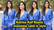 Katrina Kaif flaunts monotone satin in style