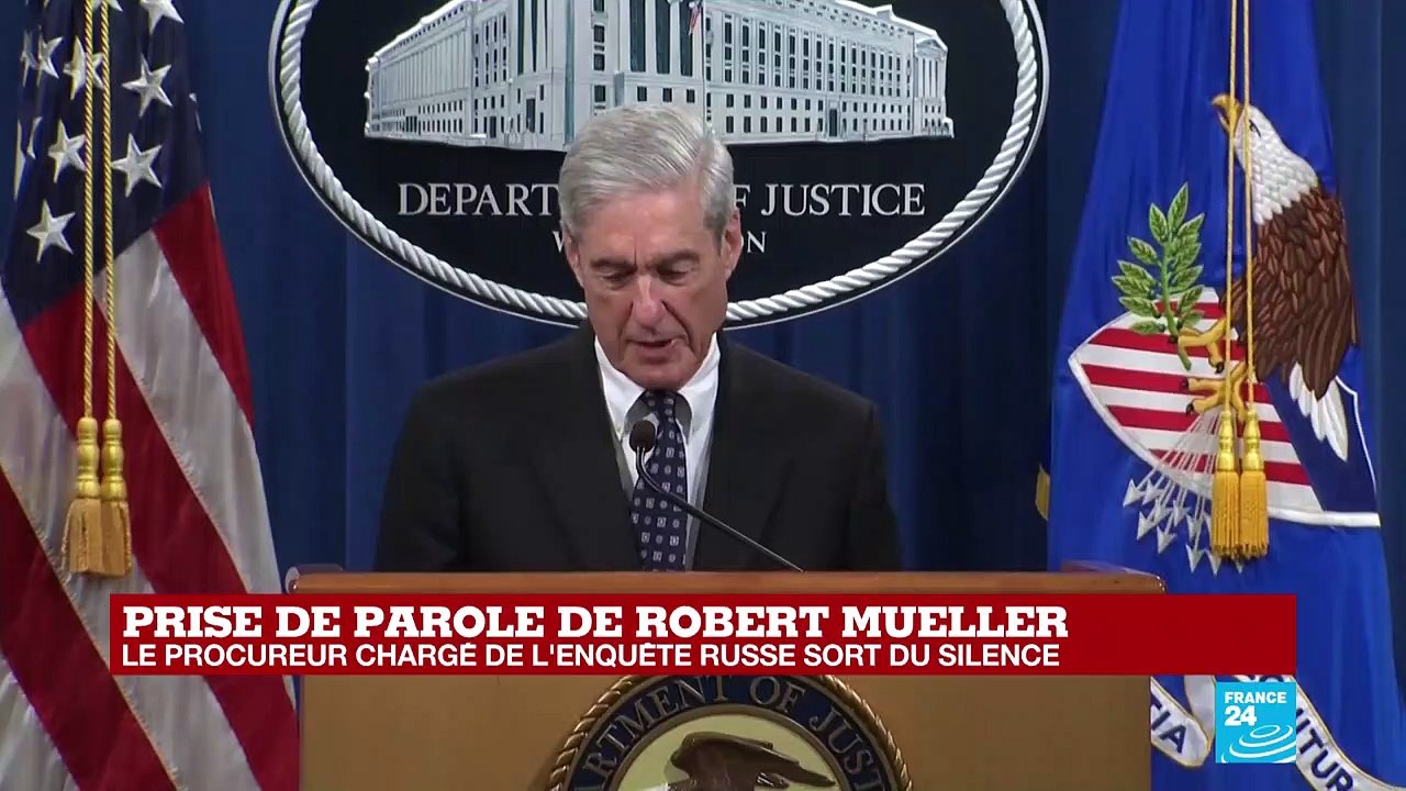 REPLAY - Prise de parole du procureur Robert Mueller