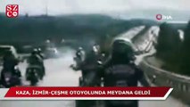 İzmir’de TIR kazası kask kamerasında