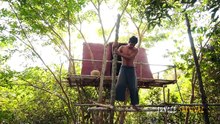 Build TreeHouse Mini Swimming Pool on Trees