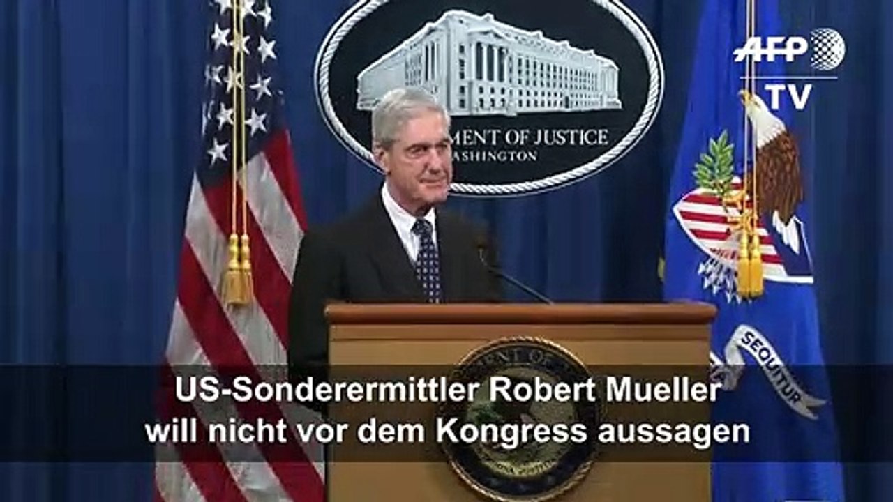 US-Sonderermittler Mueller will nicht vor Kongress aussagen