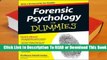 Online Forensic Psychology for Dummies  For Full