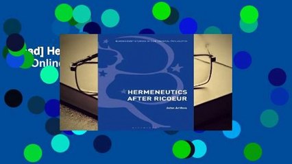 [Read] Hermeneutics After Ricoeur  For Online