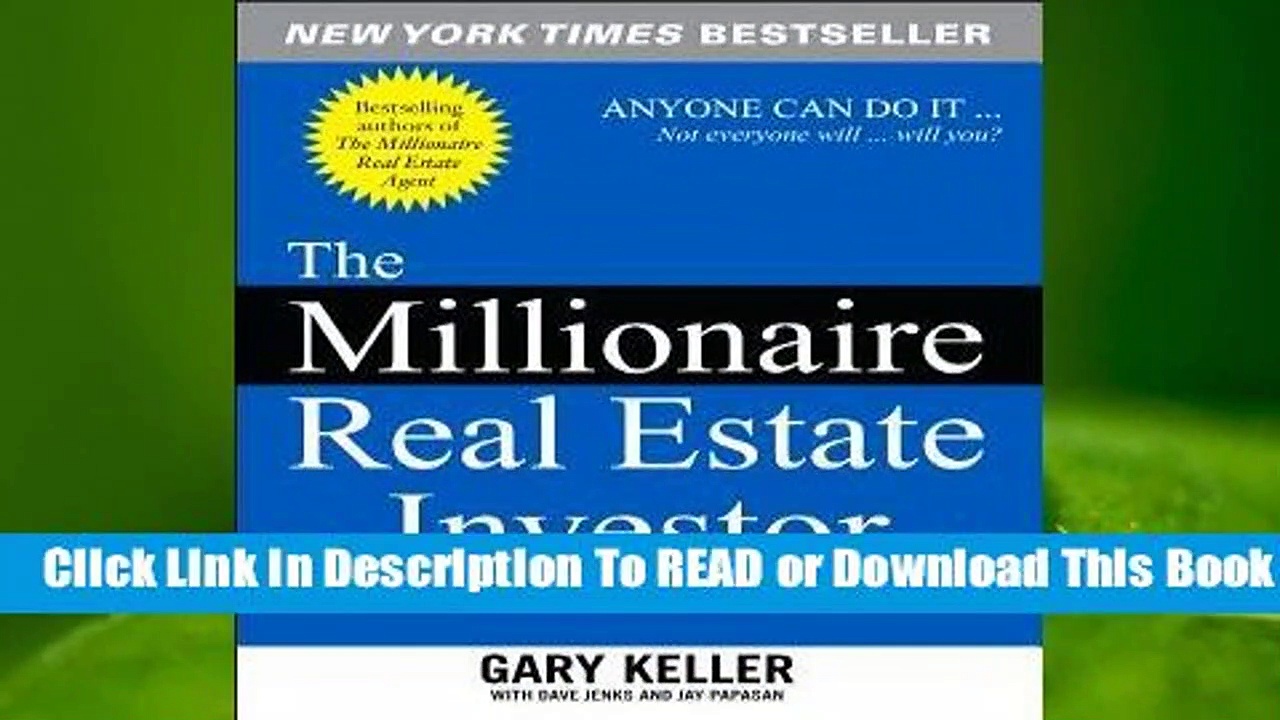 Online The Millionaire Real Estate Investor  For Full