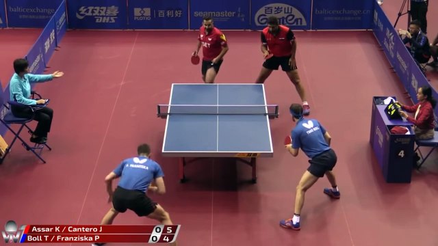 Timo Boll/Patrick Franziska vs Jesus Cantero/Khalid Assar | 2019 ITTF China Open Highlights (Pre)