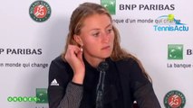 Roland-Garros 2019 - Quand Kristina Mladenovic s'agace quand on lui pose une question qu'elle n'aime pas !
